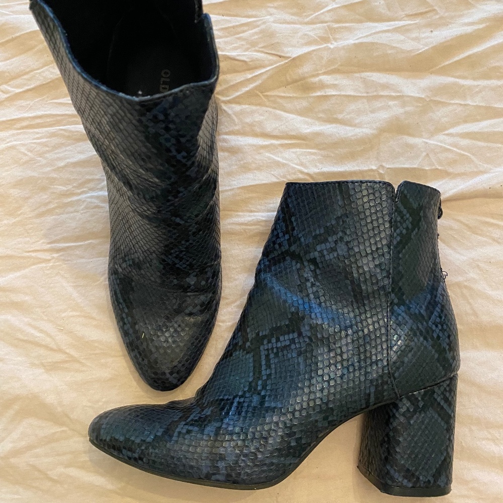 Blue Snake Boots